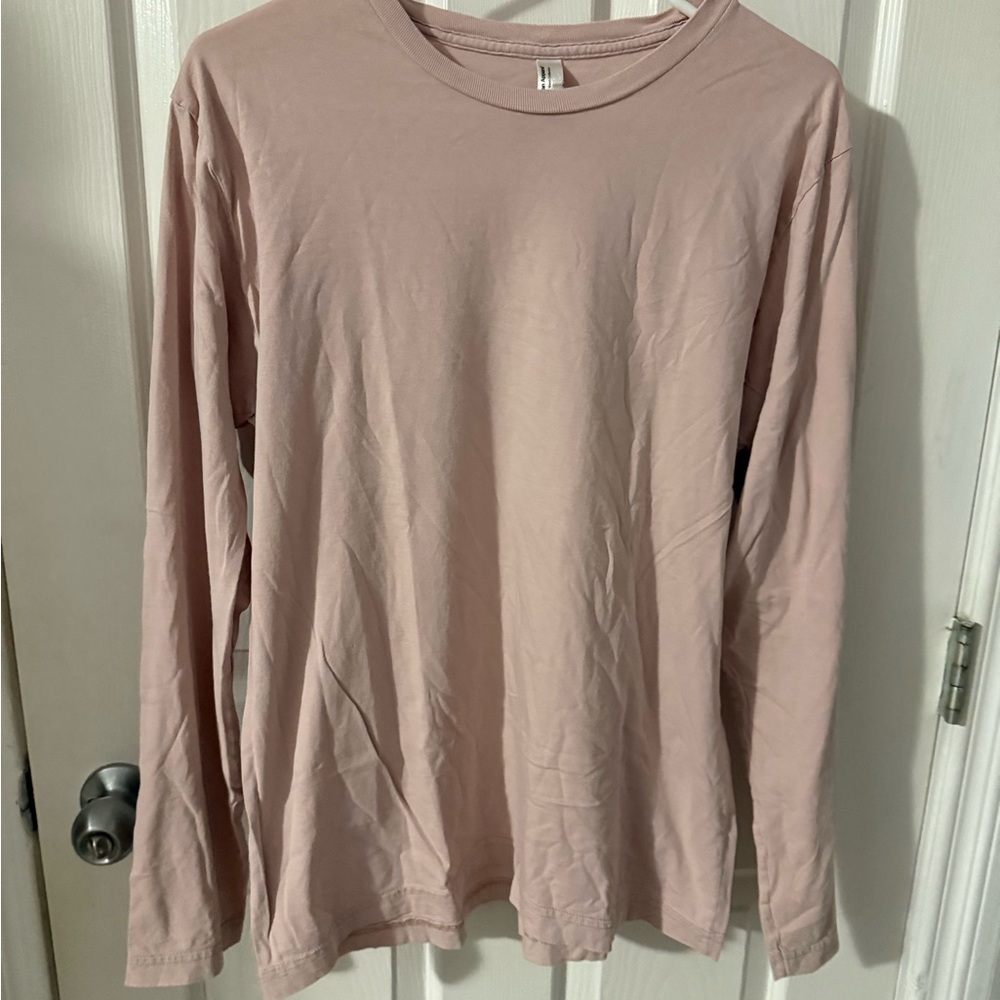 American Apparel Dusty Pink Long Sleeve Tee
